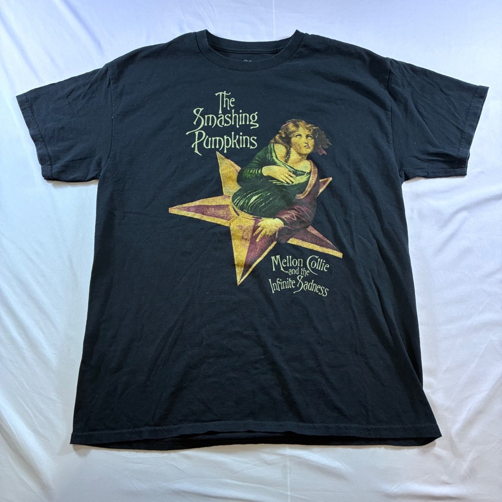 Smashing Pumpkins Mellon Collie and the Infinite Sadness Black Graphic Tee Large